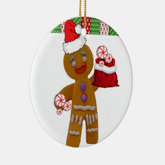 Weihnachtskalender, Gingerbreadman Keramik Ornament (Rechts)