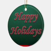 Weihnachtskalender, glücklicher Urlaub Keramik Ornament (Links)