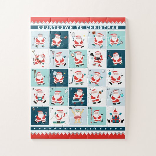 Weihnachtskalender Jigsaw Puzzle (Vertikal)