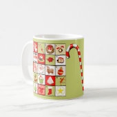 Weihnachtskalender Kaffeetasse (Vorderseite Links)