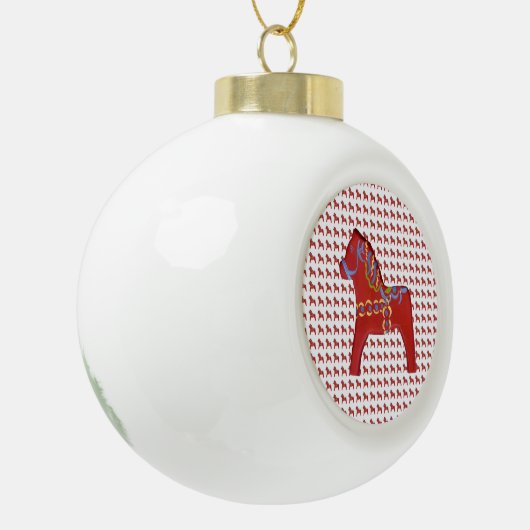 Weihnachtskalender Keramik Kugel-Ornament (Links)