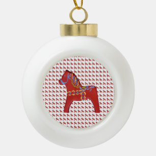 Weihnachtskalender Keramik Kugel-Ornament