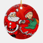 Weihnachtskalender Keramik Ornament (Hinten)