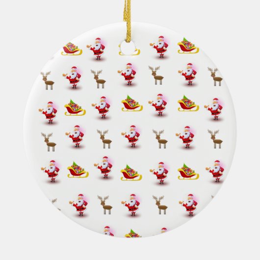 Weihnachtskalender Keramik Ornament (Hinten)