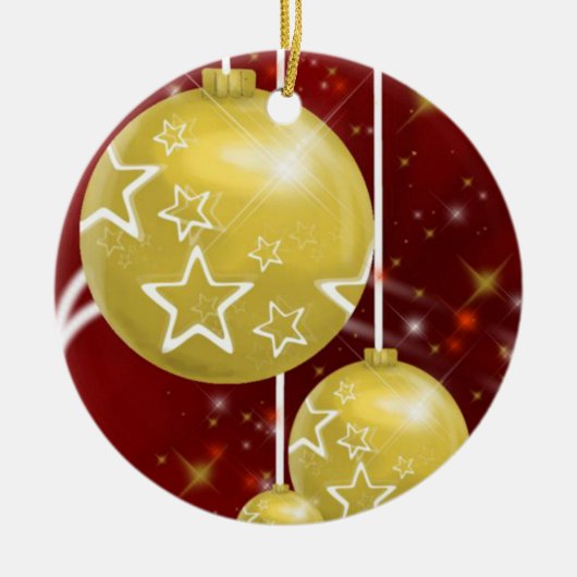 Weihnachtskalender Keramik Ornament (Vorne)