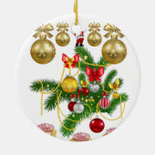 Weihnachtskalender Keramik Ornament (Hinten)