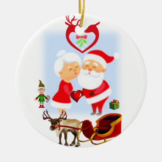 Weihnachtskalender Keramik Ornament (Vorne)