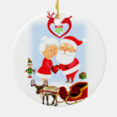 Weihnachtskalender Keramik Ornament (Hinten)
