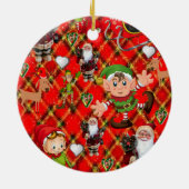 Weihnachtskalender Keramik Ornament (Hinten)