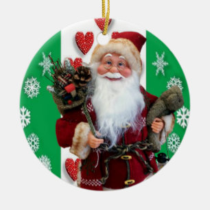 Weihnachtskalender Keramik Ornament
