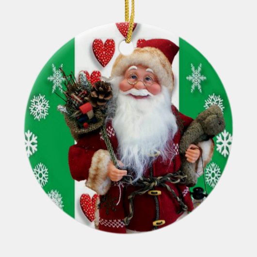 Weihnachtskalender Keramik Ornament (Vorne)