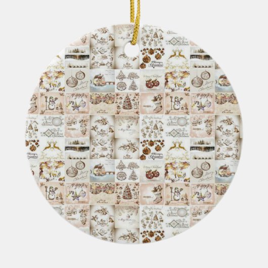 Weihnachtskalender Keramik Ornament (Vorne)