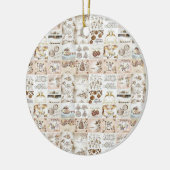 Weihnachtskalender Keramik Ornament (Links)