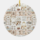 Weihnachtskalender Keramik Ornament (Hinten)