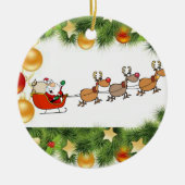 Weihnachtskalender Keramik Ornament (Vorne)