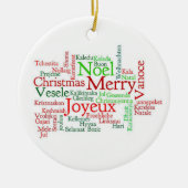 Weihnachtskalender Keramik Ornament (Vorne)
