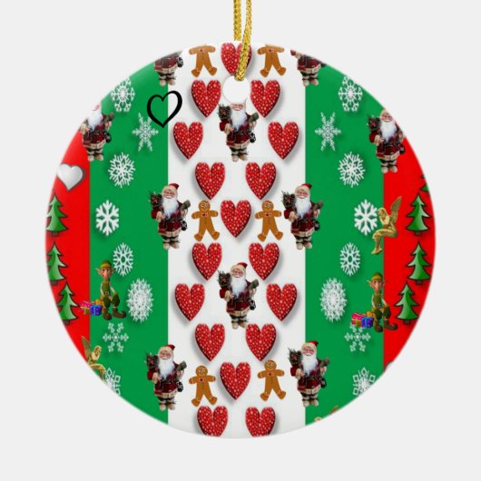Weihnachtskalender Keramik Ornament (Vorne)