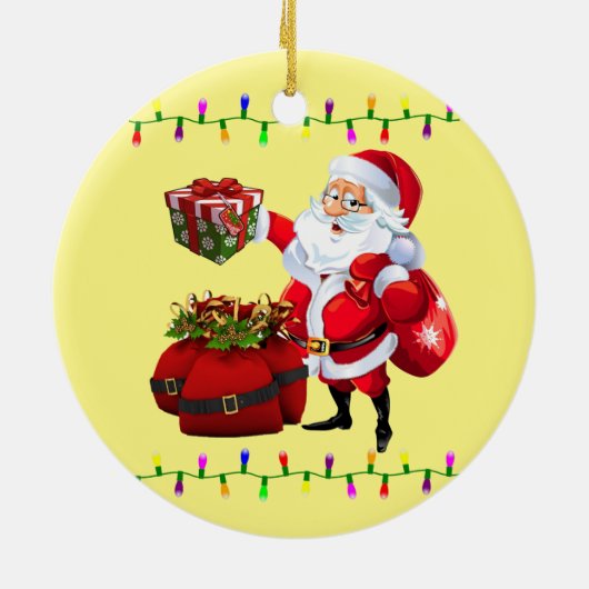 Weihnachtskalender Keramik Ornament (Hinten)