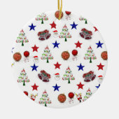 Weihnachtskalender Keramik Ornament (Vorne)