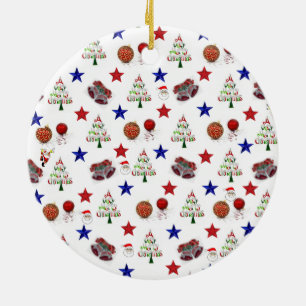 Weihnachtskalender Keramik Ornament
