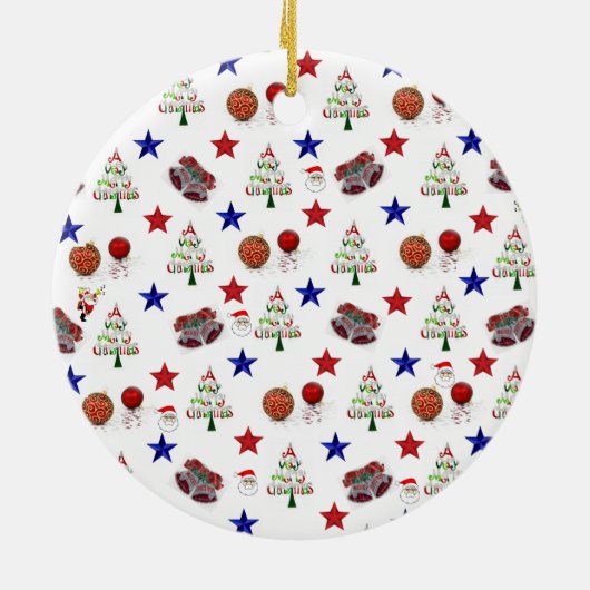 Weihnachtskalender Keramik Ornament (Hinten)