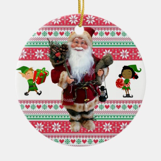 Weihnachtskalender Keramik Ornament (Vorne)