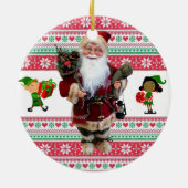 Weihnachtskalender Keramik Ornament (Hinten)