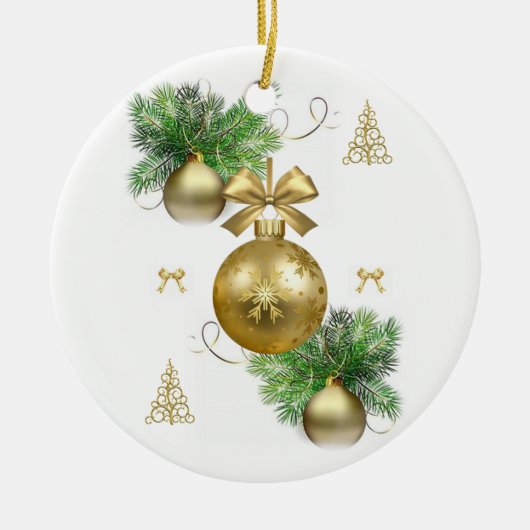 Weihnachtskalender Keramik Ornament (Vorne)