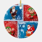 Weihnachtskalender Keramik Ornament (Hinten)