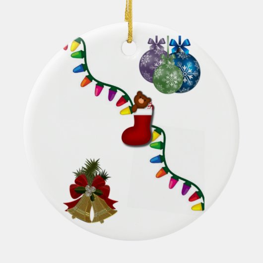 Weihnachtskalender Keramik Ornament (Hinten)