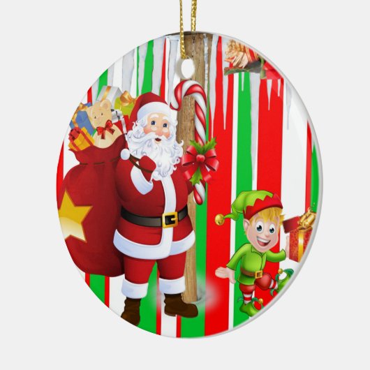 Weihnachtskalender Keramik Ornament (Links)