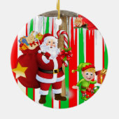 Weihnachtskalender Keramik Ornament (Hinten)