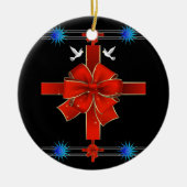 Weihnachtskalender Keramikornament (Vorne)