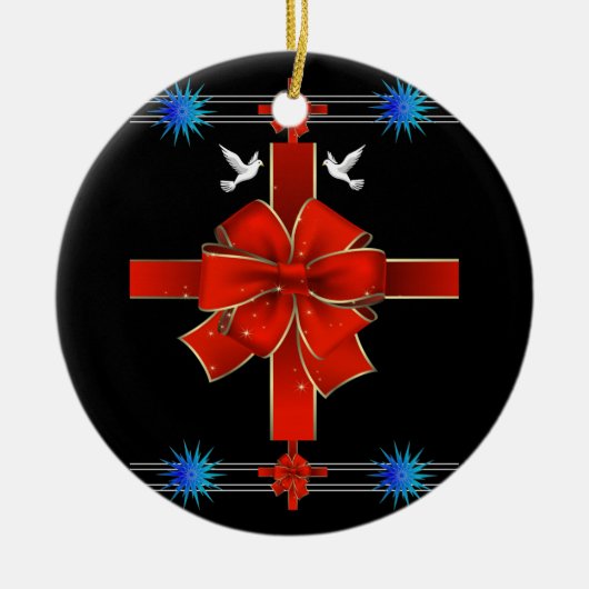 Weihnachtskalender Keramikornament (Vorne)