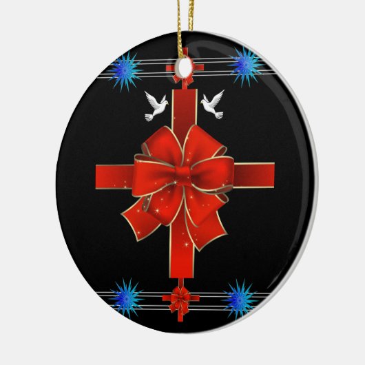 Weihnachtskalender Keramikornament (Links)
