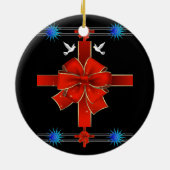 Weihnachtskalender Keramikornament (Hinten)