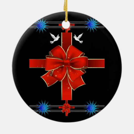 Weihnachtskalender Keramikornament (Hinten)