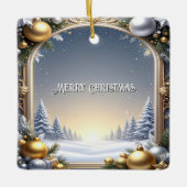 Weihnachtskalender Keramikornament (Vorderseite)