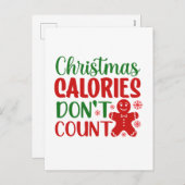 Weihnachtskalender - Kunst Feiertagspostkarte (Vorne/Hinten)