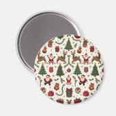 Weihnachtskalender Magnet (Vorderseite/Rückseite)