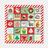 Weihnachtskalender Magnet (Vorne)