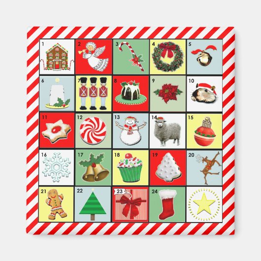 Weihnachtskalender Magnet (Vorne)