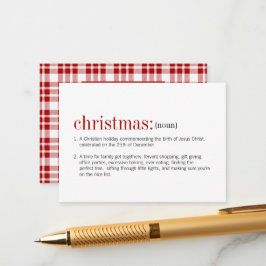 Weihnachtskalender Mini-Weihnachtskarten Hinweiskarte