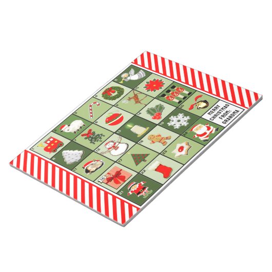 Weihnachtskalender Notizblock (angewinkelt)