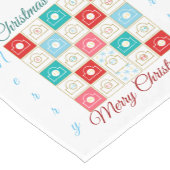 Weihnachtskalender personalisieren kurzer tischläufer (Ecke)