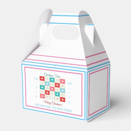 Weihnachtskalender personalizable geschenkschachtel (Vorderseite)