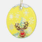 Weihnachtskalender, Rentier Keramik Ornament (Links)