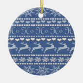 Weihnachtskalender, Rentier Keramik Ornament (Vorne)