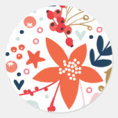 Weihnachtskalender Runder Aufkleber (Vorderseite)