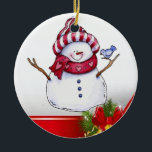 Weihnachtskalender, Schneemann Keramik Ornament<br><div class="desc">Weihnachtskalender Etwas für jedermann bietet maßgeschneiderte personalisierte Artikel speziell für Sie, um die Schönheit Ihrer Zuhause oder eines Lieben zu verbessern. Dieses einzigartige Weihnachtskreisschmuck wird Ihre Freunde und Familie beeindrucken. In dieser einmaligen Weihnachtsfeier genießen die Menschen ihre Lieblings-Schokolade oder ihren Kaffee. Während Sie bereits hier sind, können Sie gewollt, um...</div>